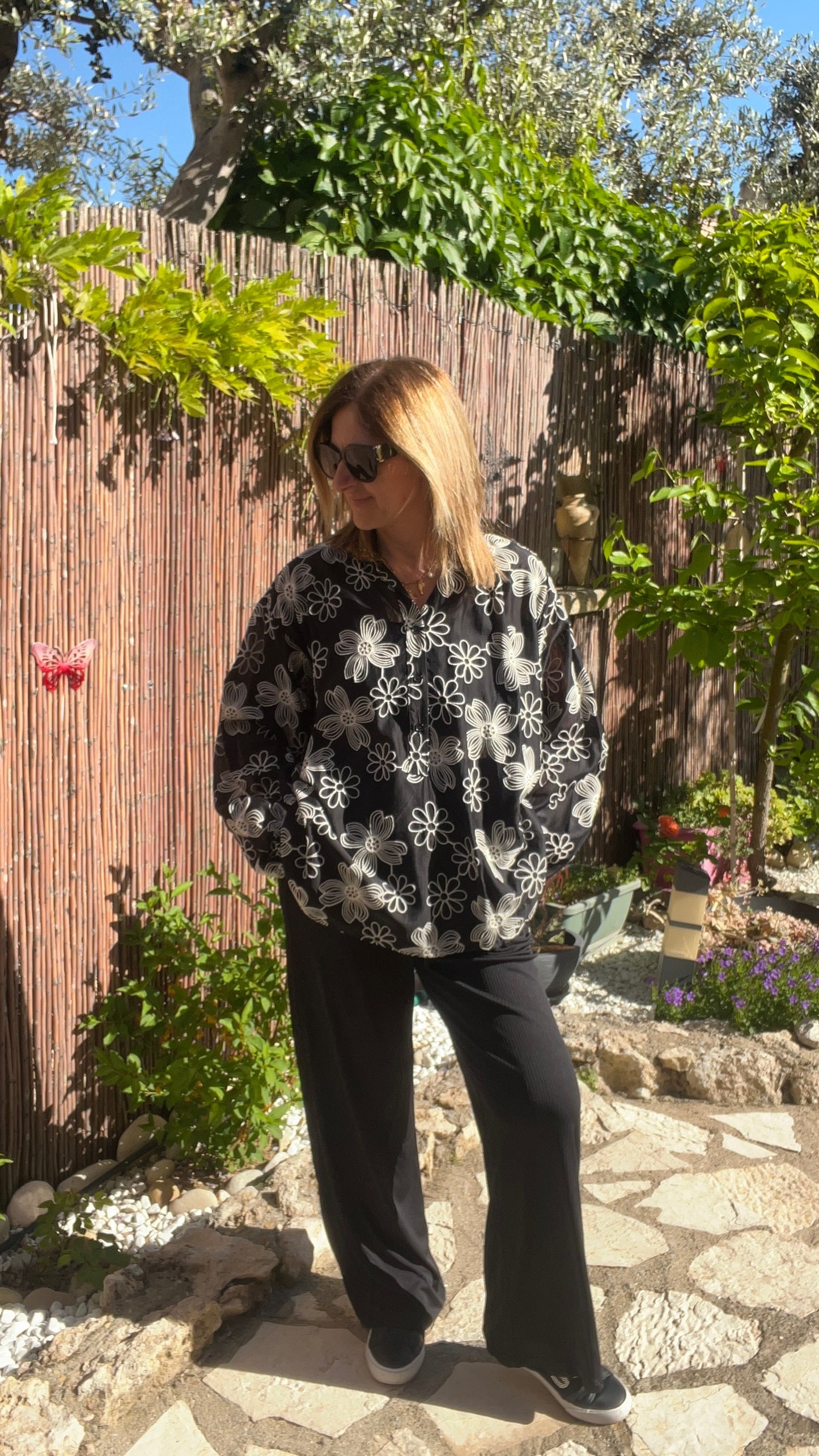 PANTALON FLUIDE NOIR "MARIE"