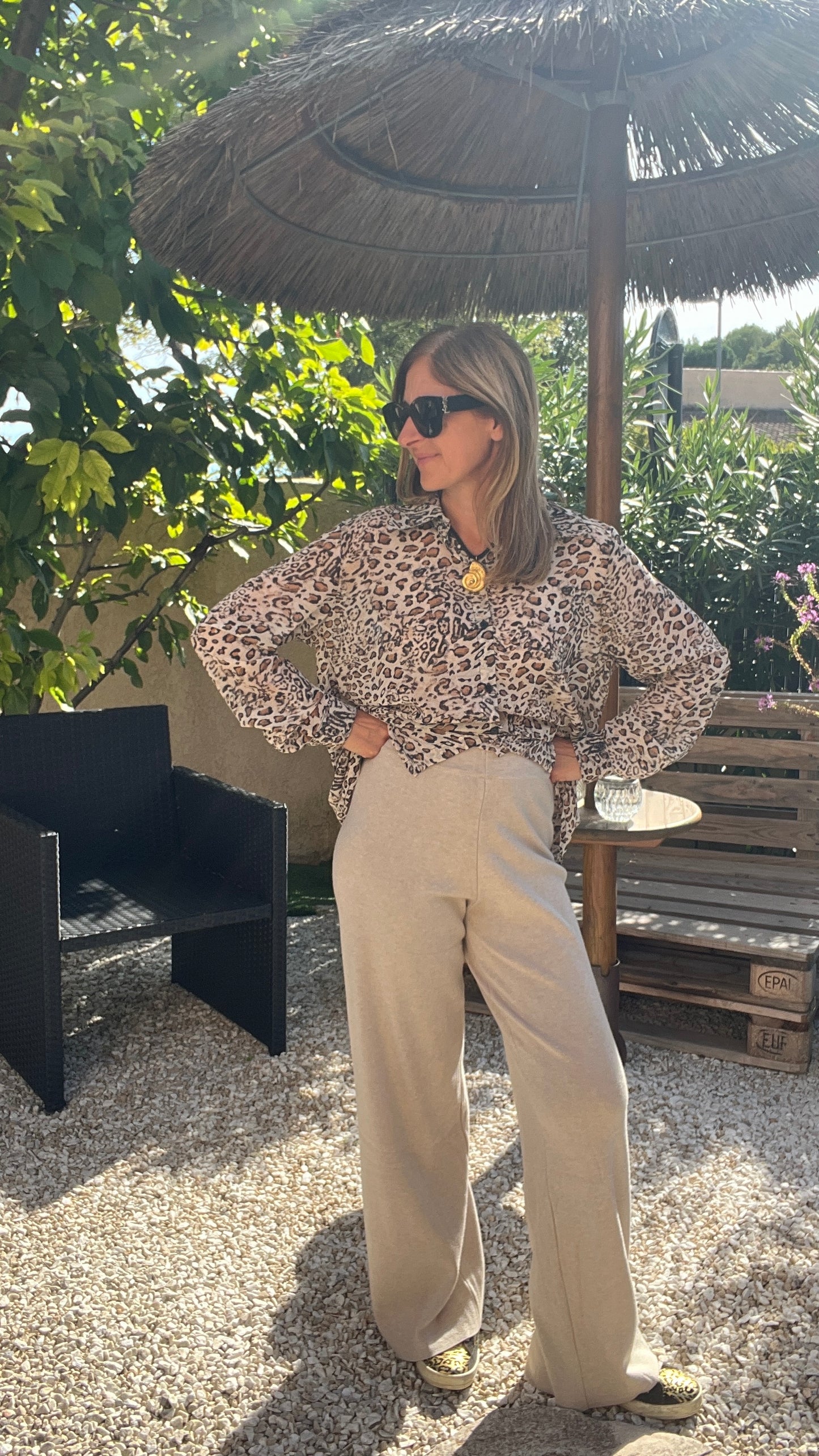 PANTALON BEIGE FLUIDE