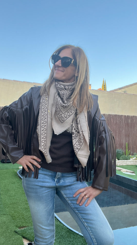 FOULARD GRAND CARRE "BANDANA"