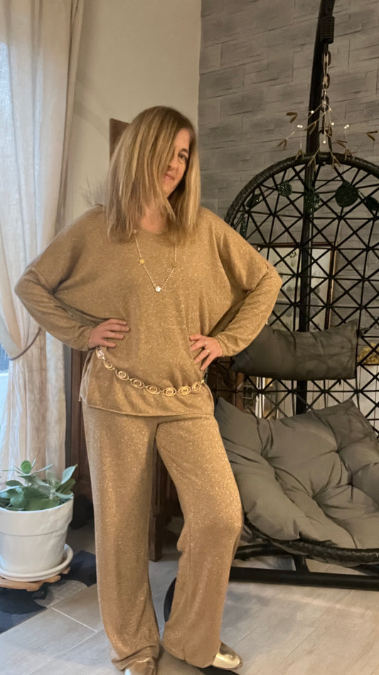 TUNIQUE PAILLETTES DORE