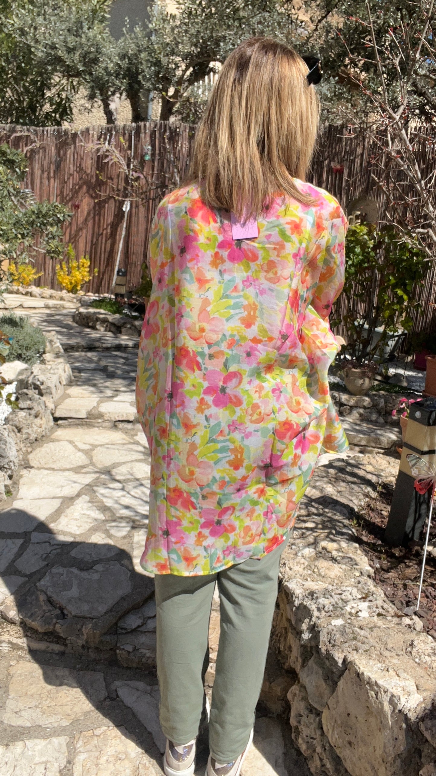 TUNIQUE MANCHES COURTES "FLORAL"