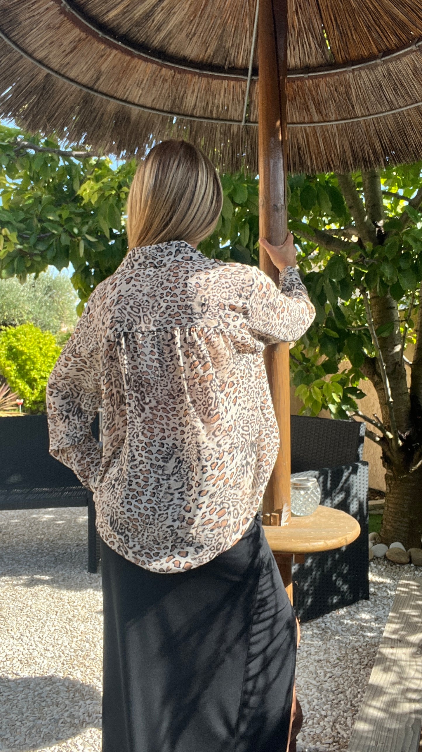 CHEMISIER LEOPARD "BEIGE/CAMEL/NOIR"