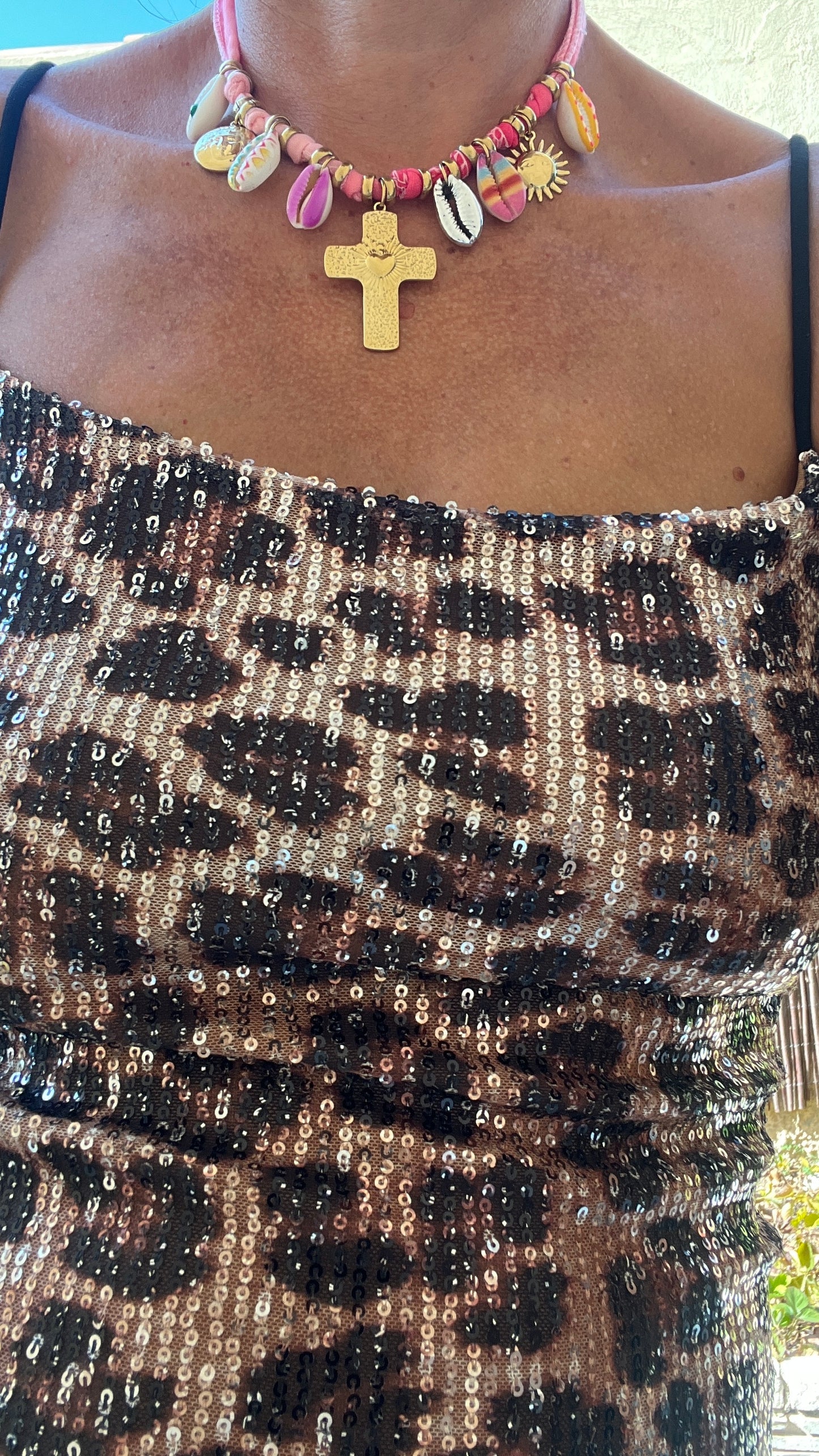 Collier rose dégradé "milë & mila"