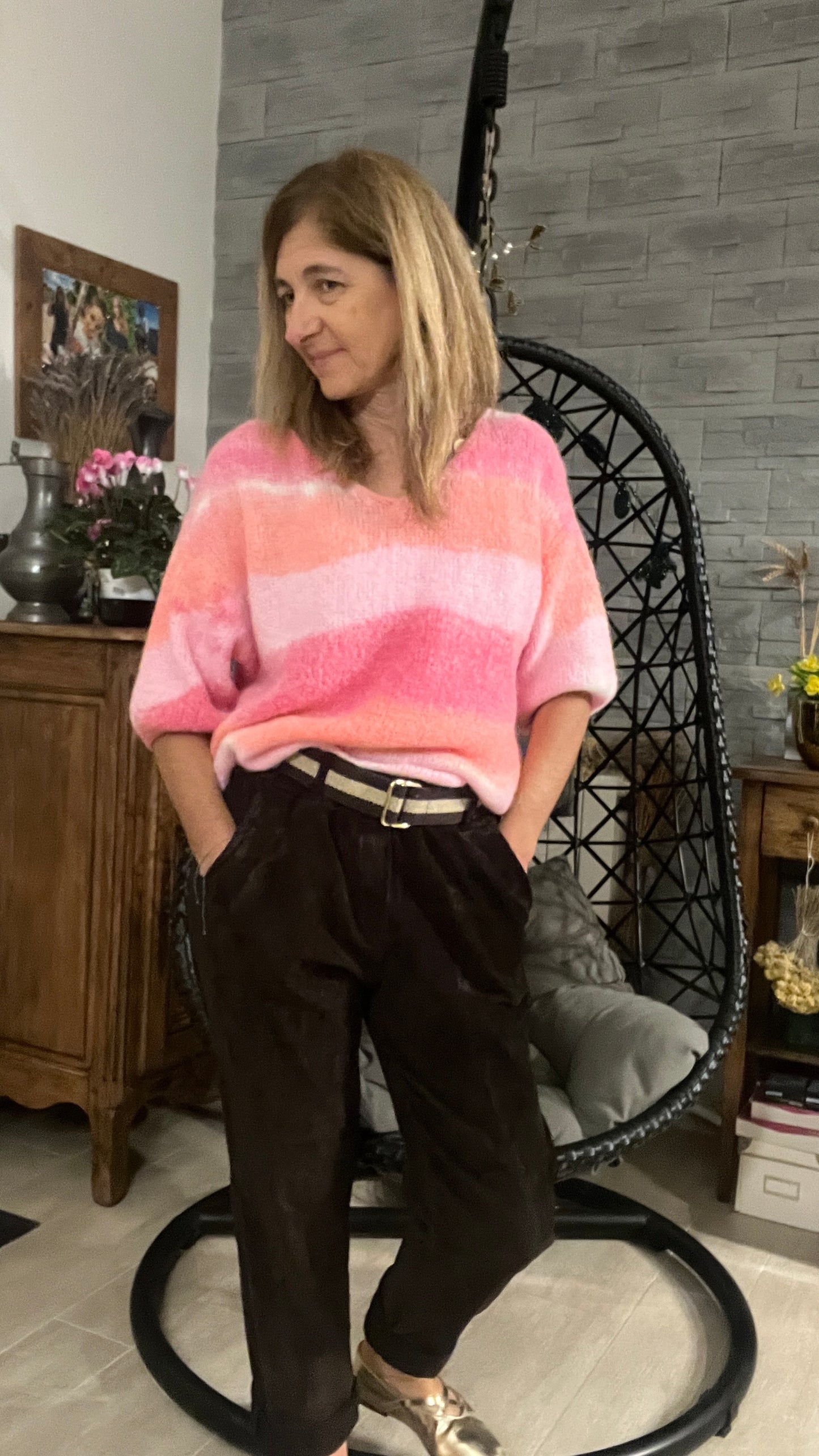 PANTALON VELOURS CHOCOLAT