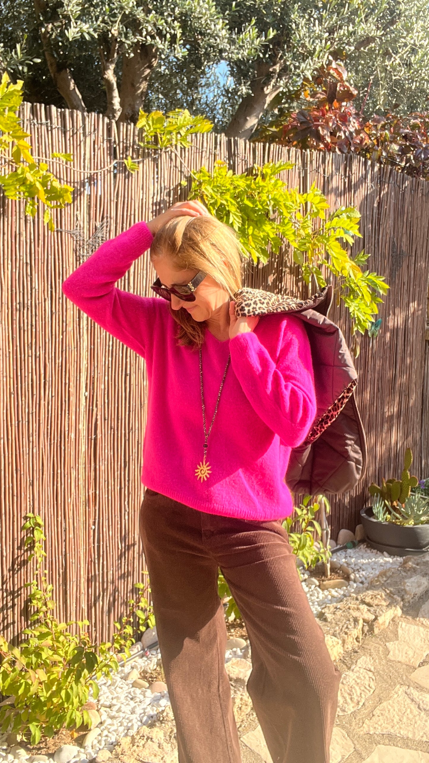 PULL ROSE FLUO "NEON"