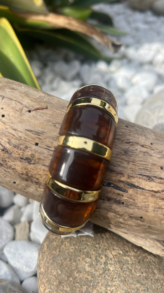 BRACELET OCRE/DORE "SOLEIL DORE"