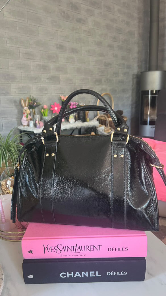 Sac noir en simil-cuir "Roxy"