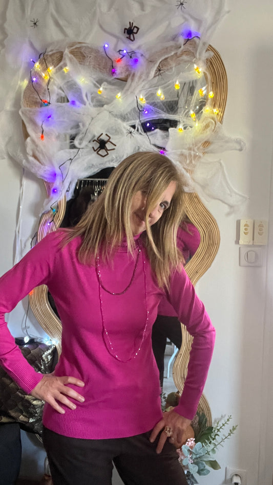 PULL COL ROULE  «MAYA»