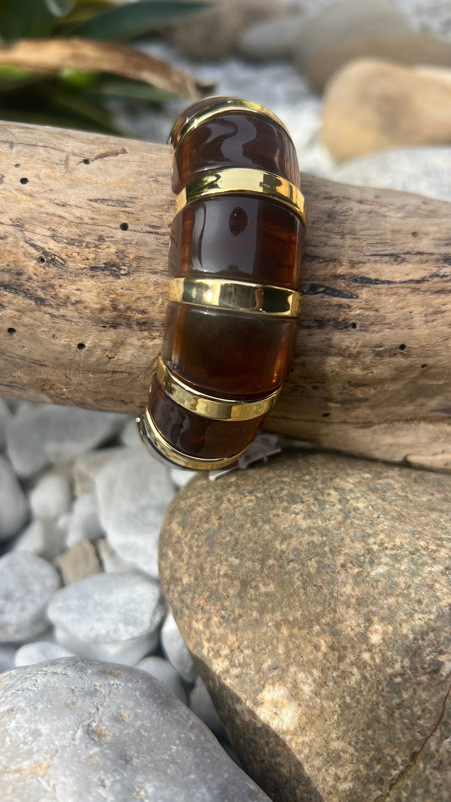 BRACELET OCRE/DORE "SOLEIL DORE"