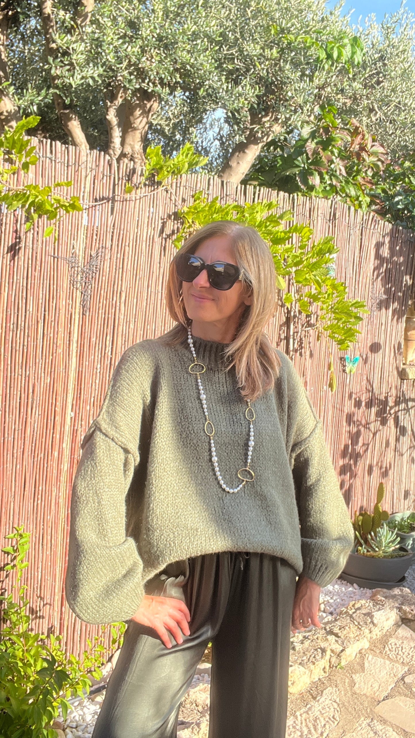 PULL KAKI OVERSIZE « EDEN »