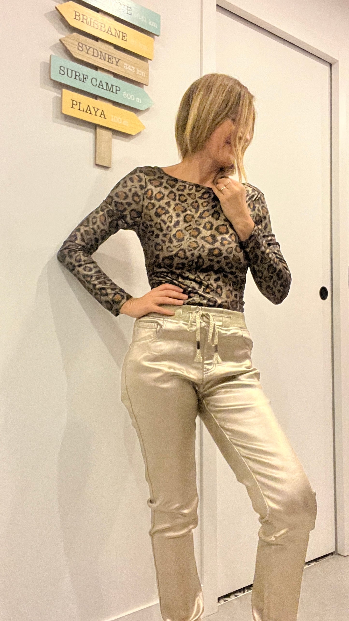 BODY LEOPARD MANCHES LONGUES DOS NU