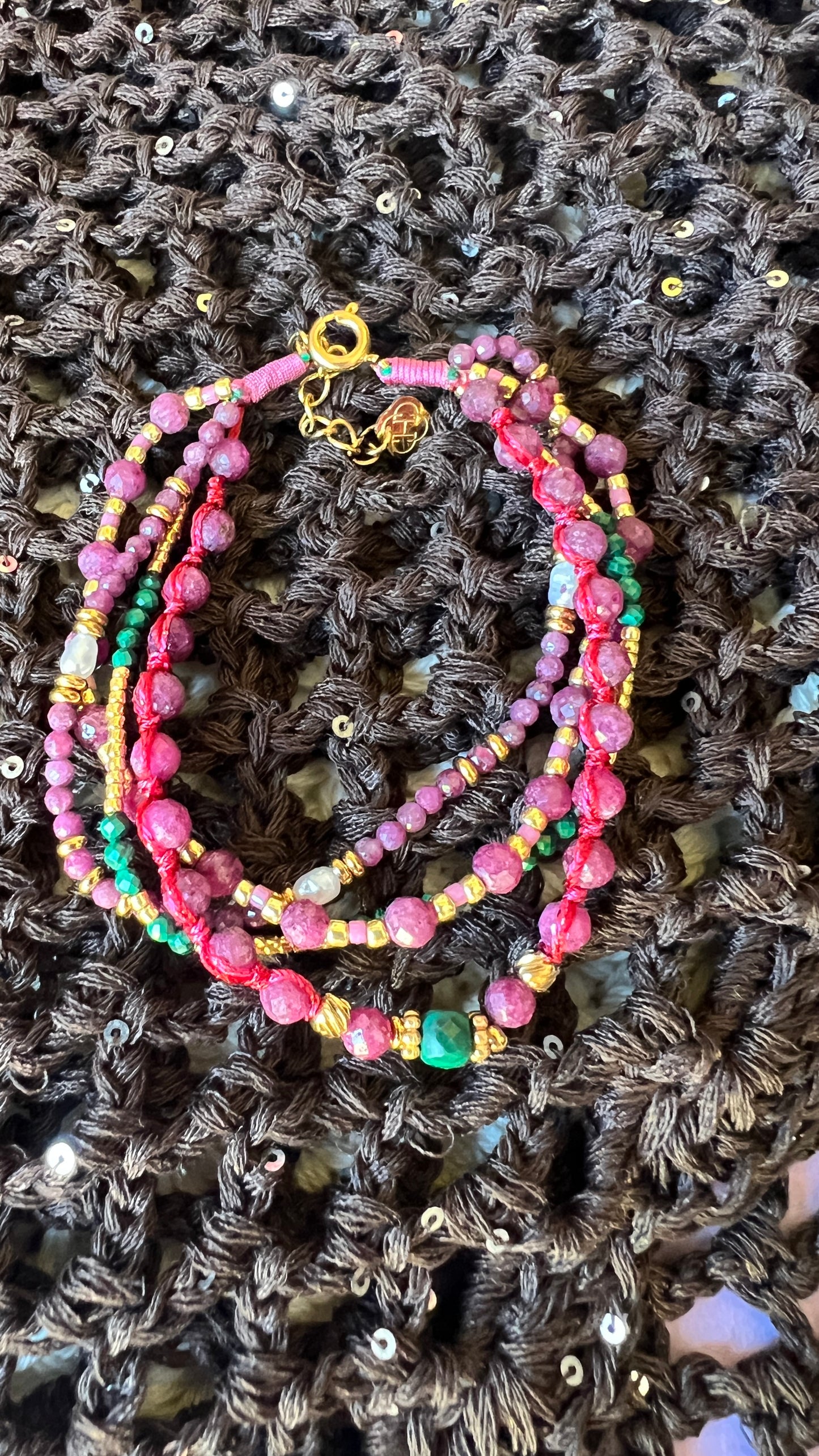 BRACELET MULTI- CORDONS TURQUOISE