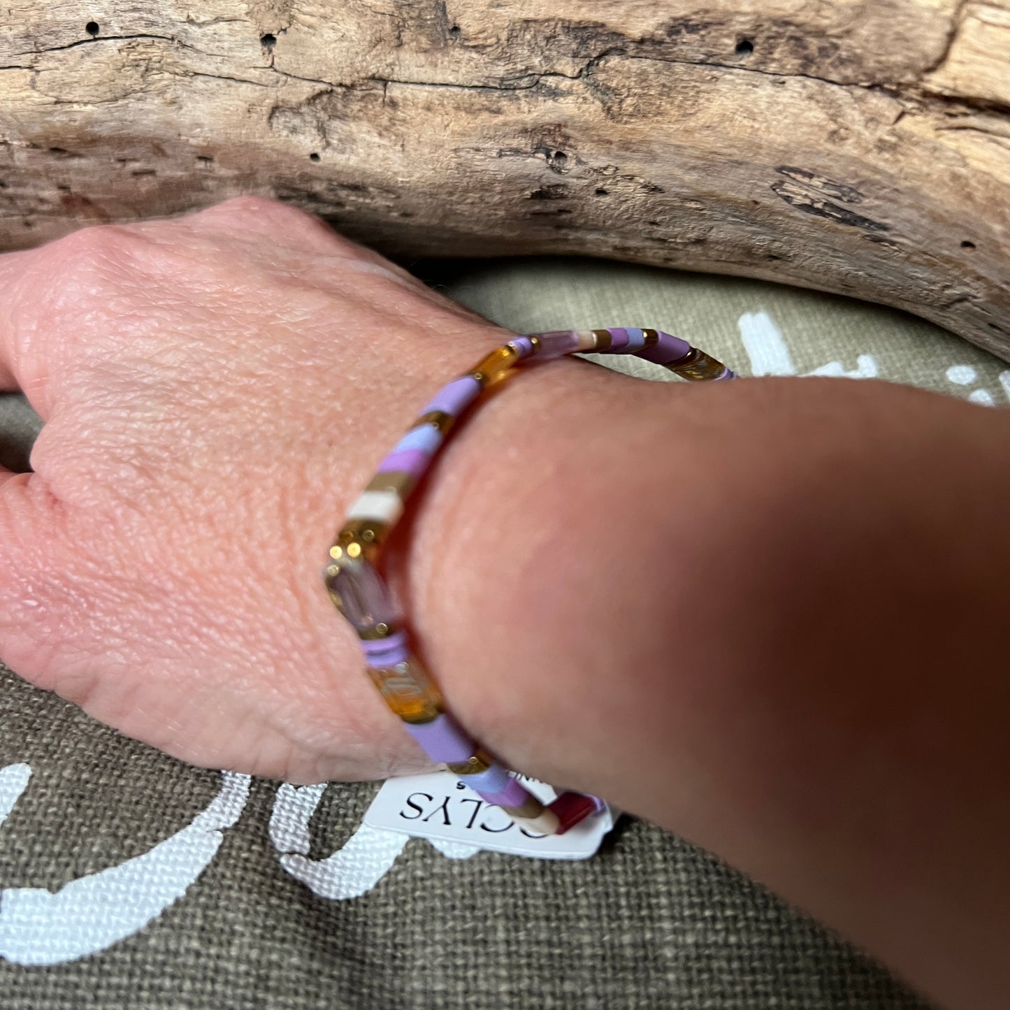 BRACELET PERLES CARREES