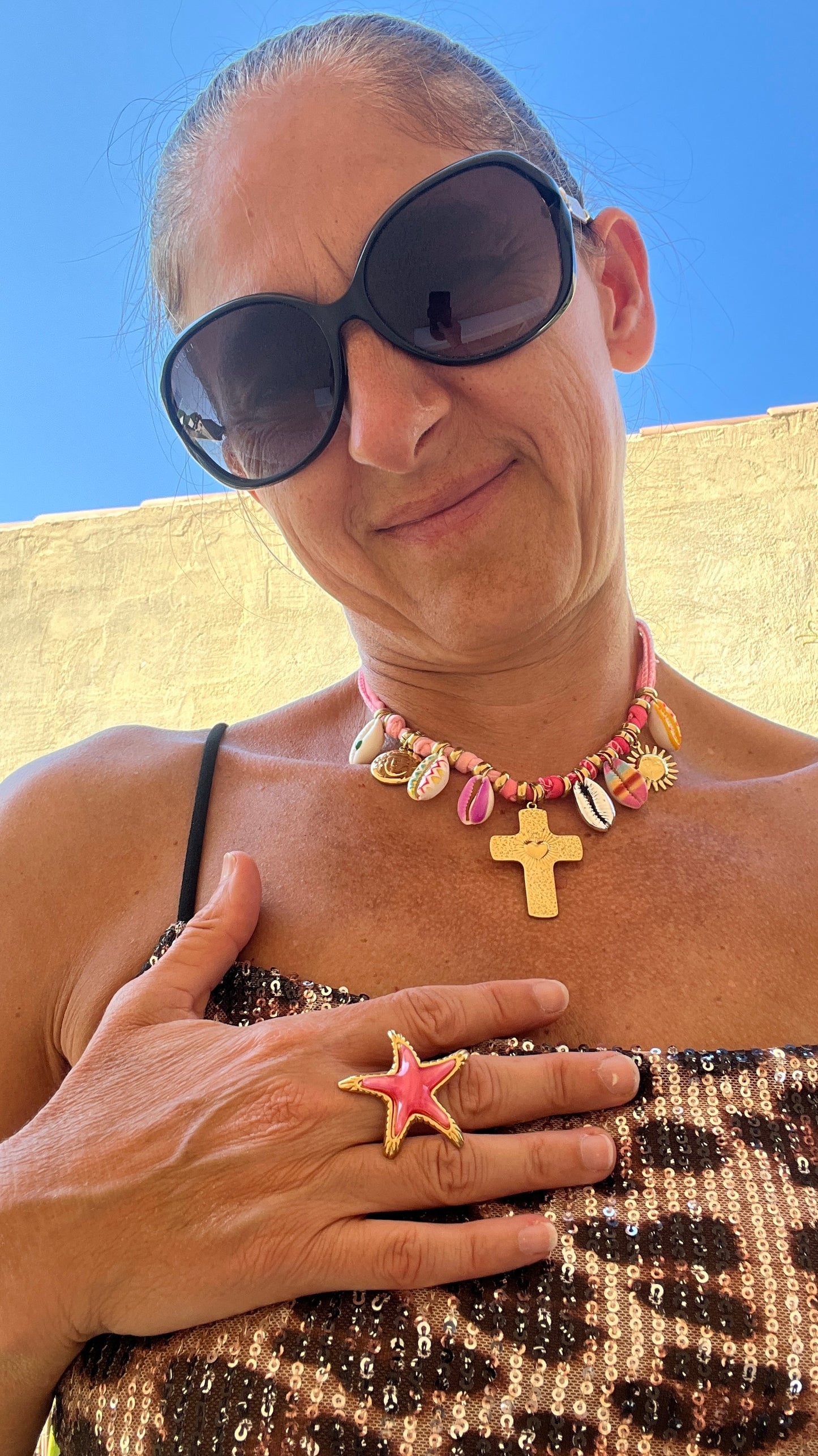 Collier rose dégradé "milë & mila"