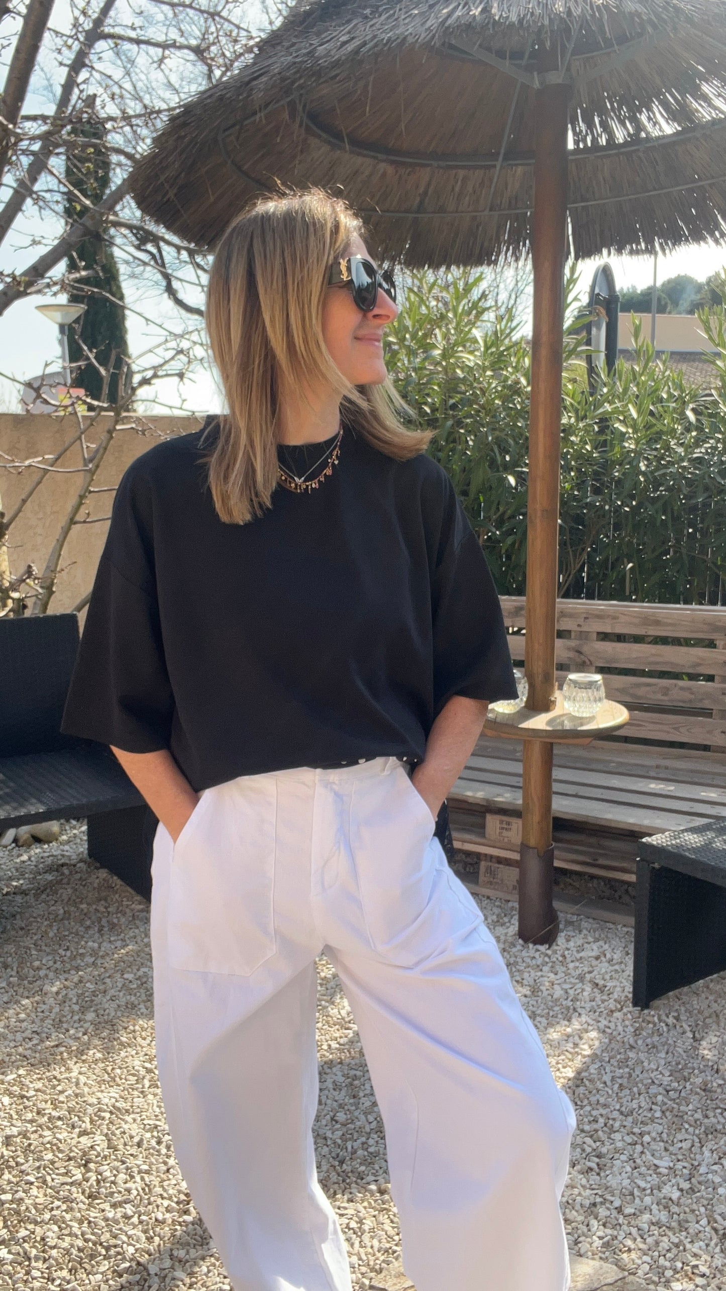 PANTALON BLANC "BALLOON PANTS"