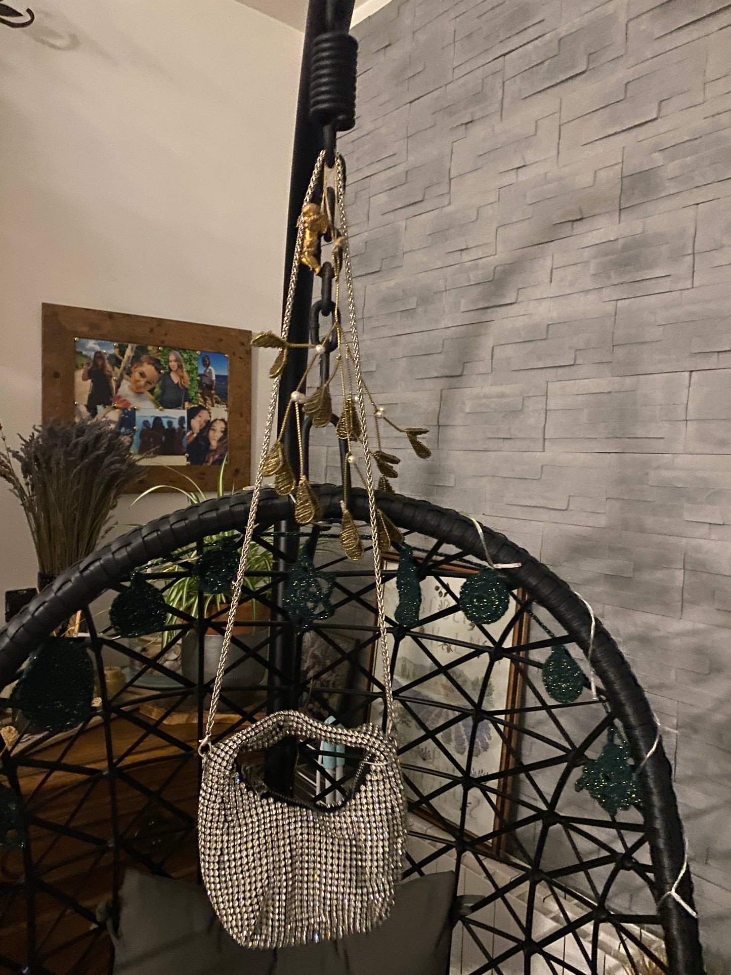 Sac Pailleté argent "Monaco"