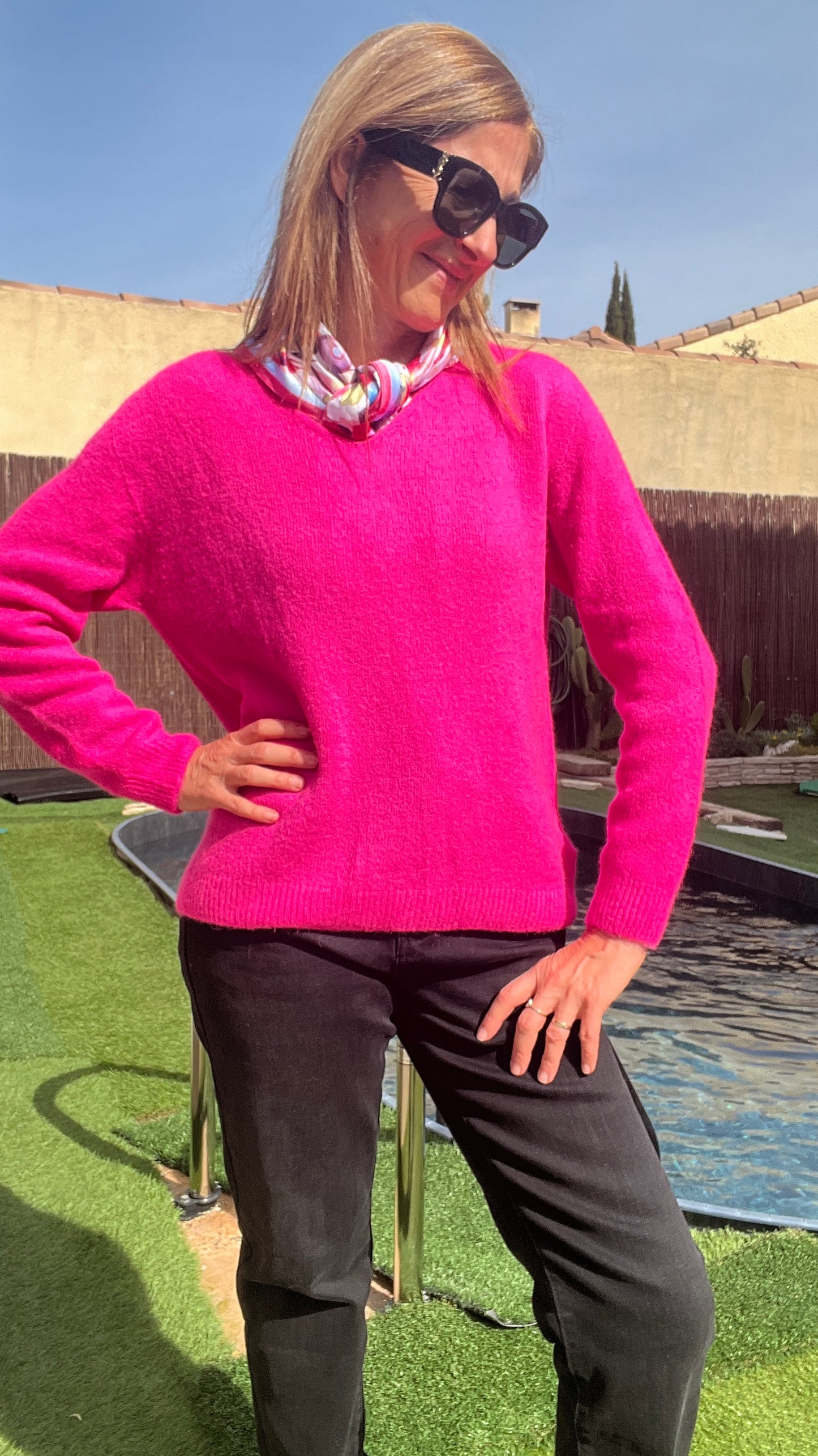 PULL ROSE FLUO "NEON"