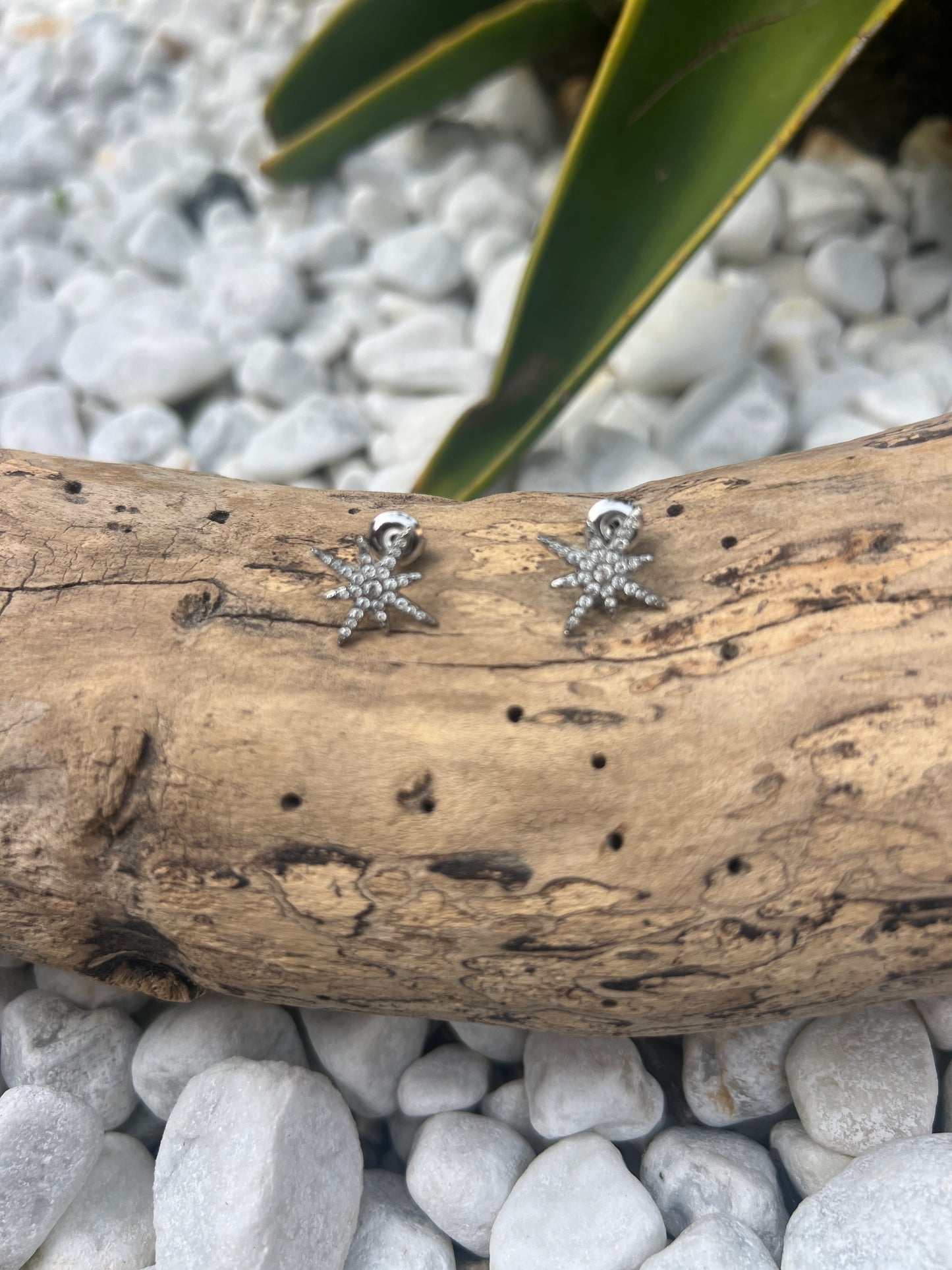 BOUCLES D'OREILLES ARGENTEES "METEORITES"