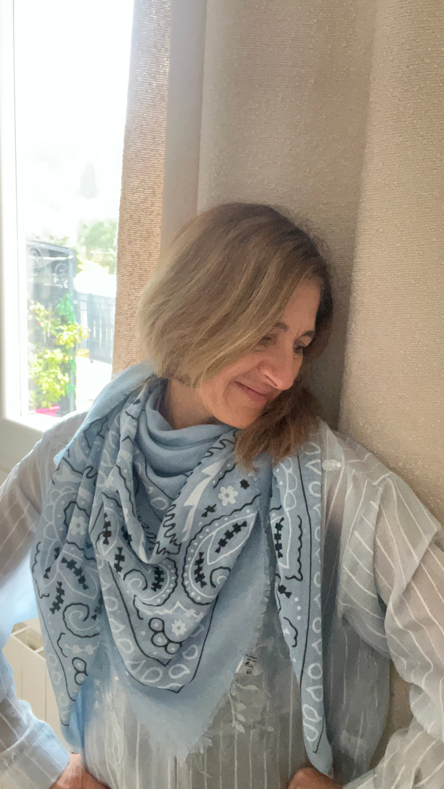FOULARD GRAND CARRE "BANDANA"