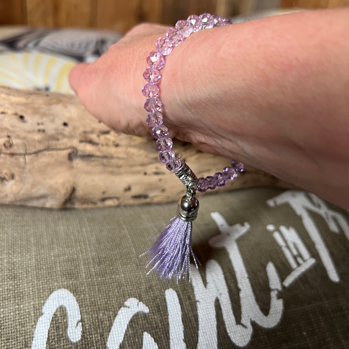 BRACELET PERLES "POMPONS"