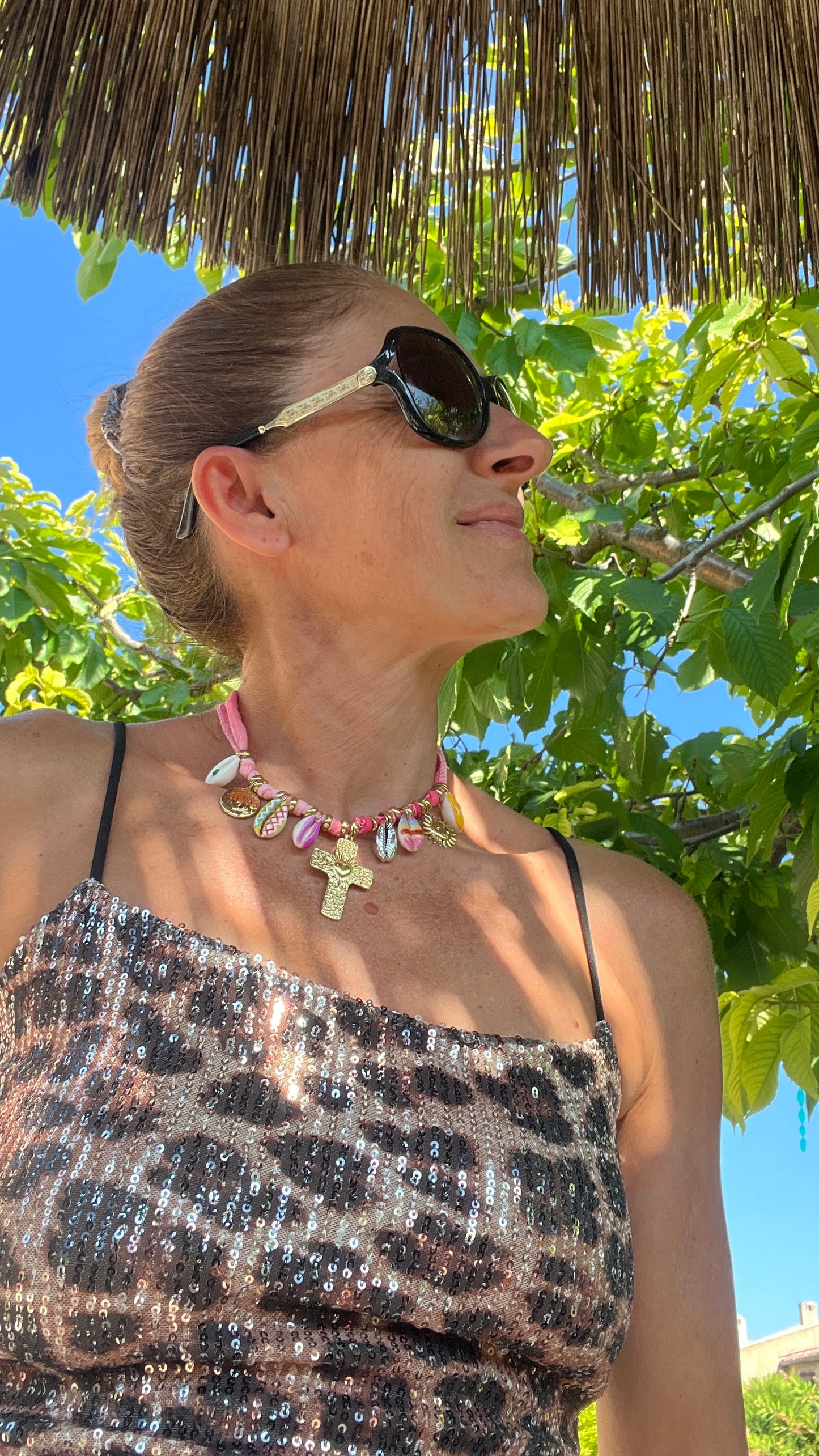 Collier rose dégradé "milë & mila"