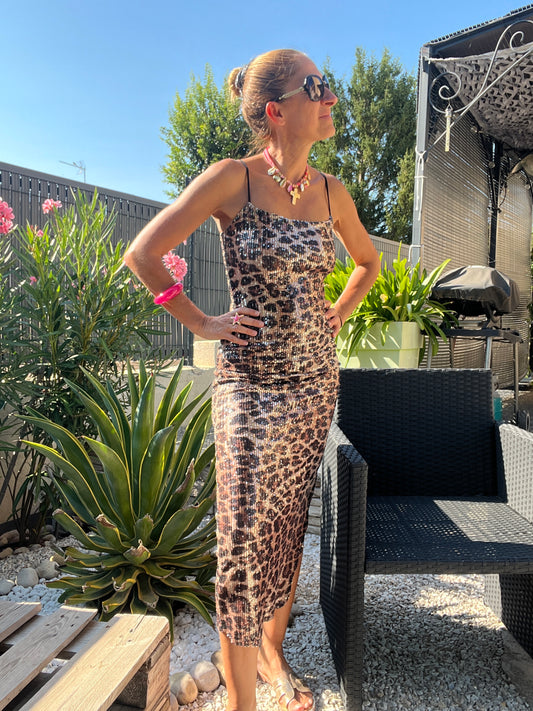 Robe longue "Léopard"