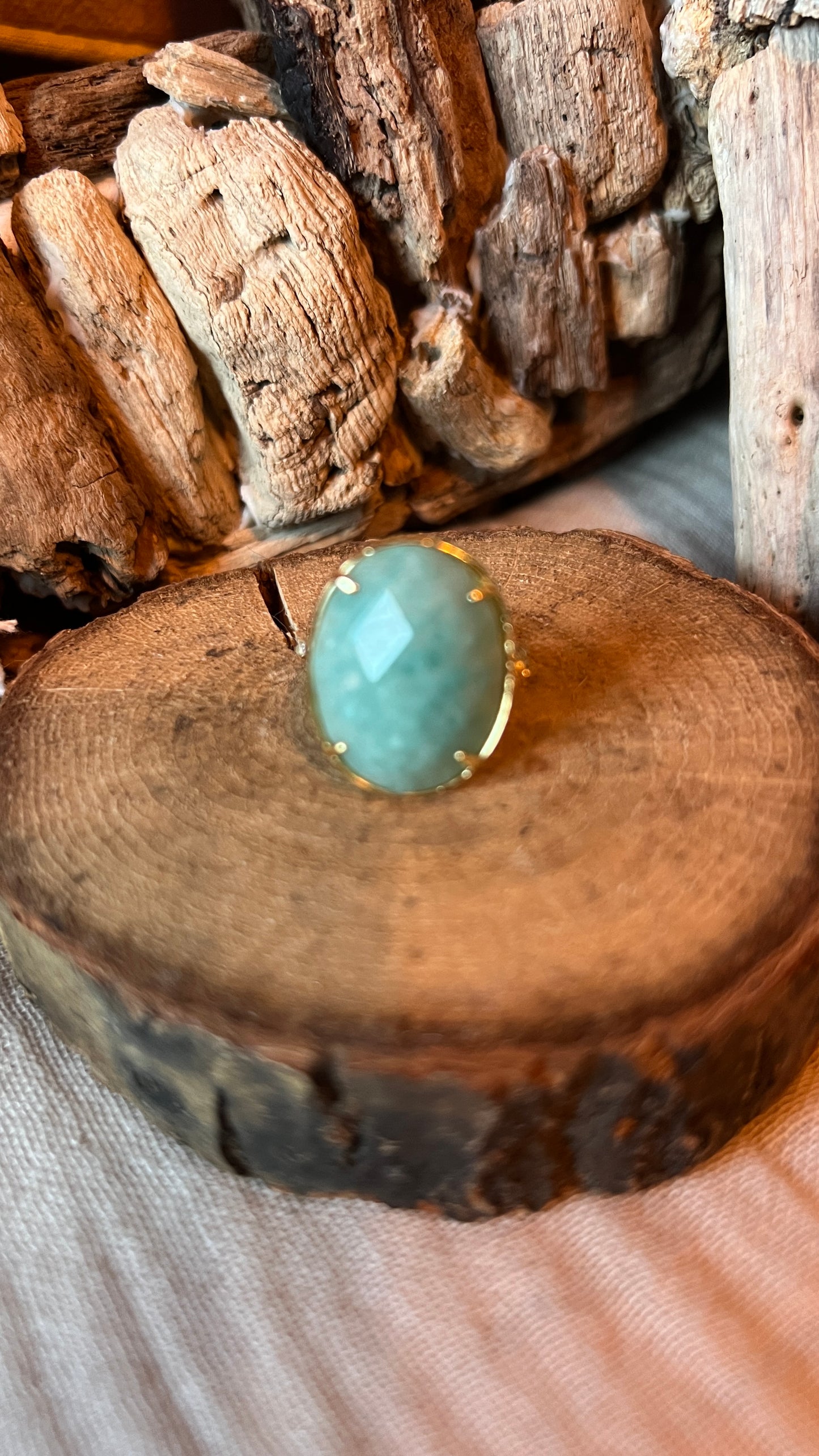 BAGUE BLEUE TURQUOISE PIERRE PRECIEUSE