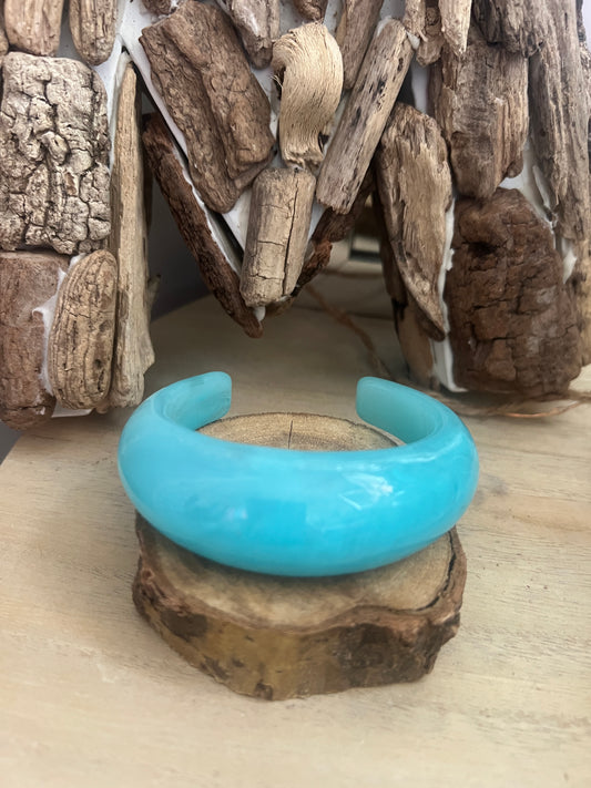 JONC OUVERT BLEU TURQUOISE