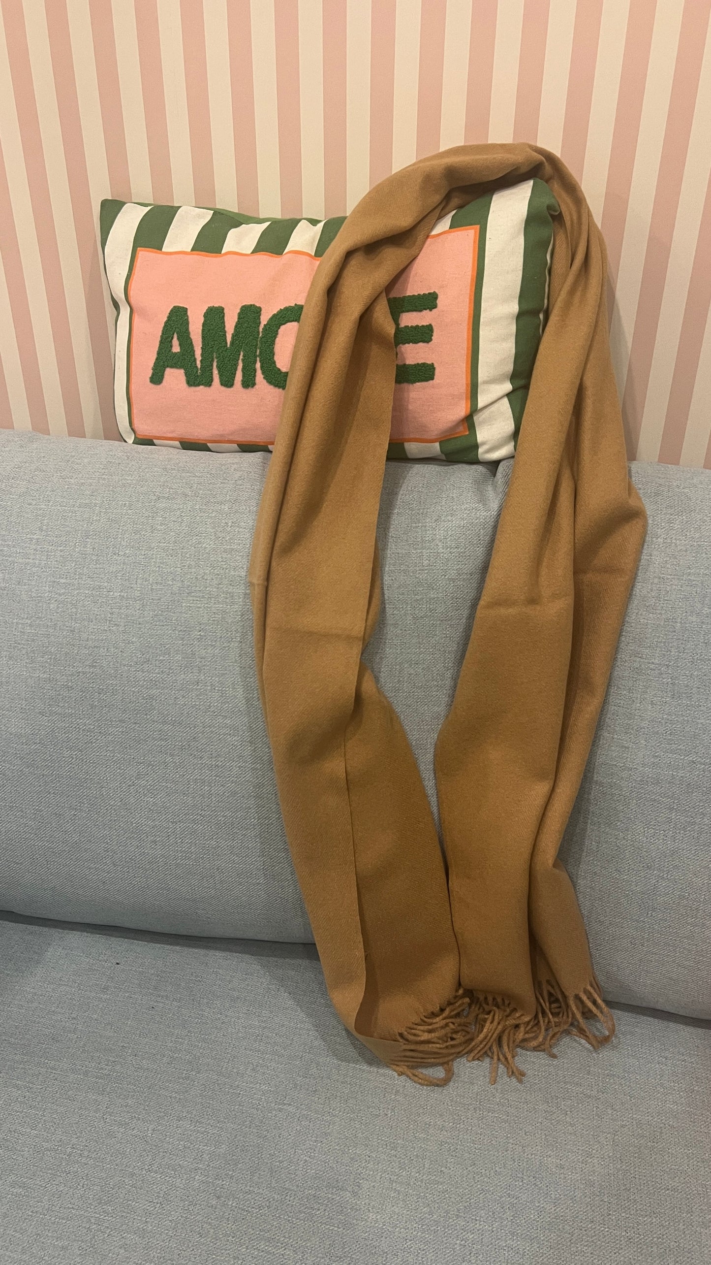 ECHARPE CAMEL "CASHEMIRE"