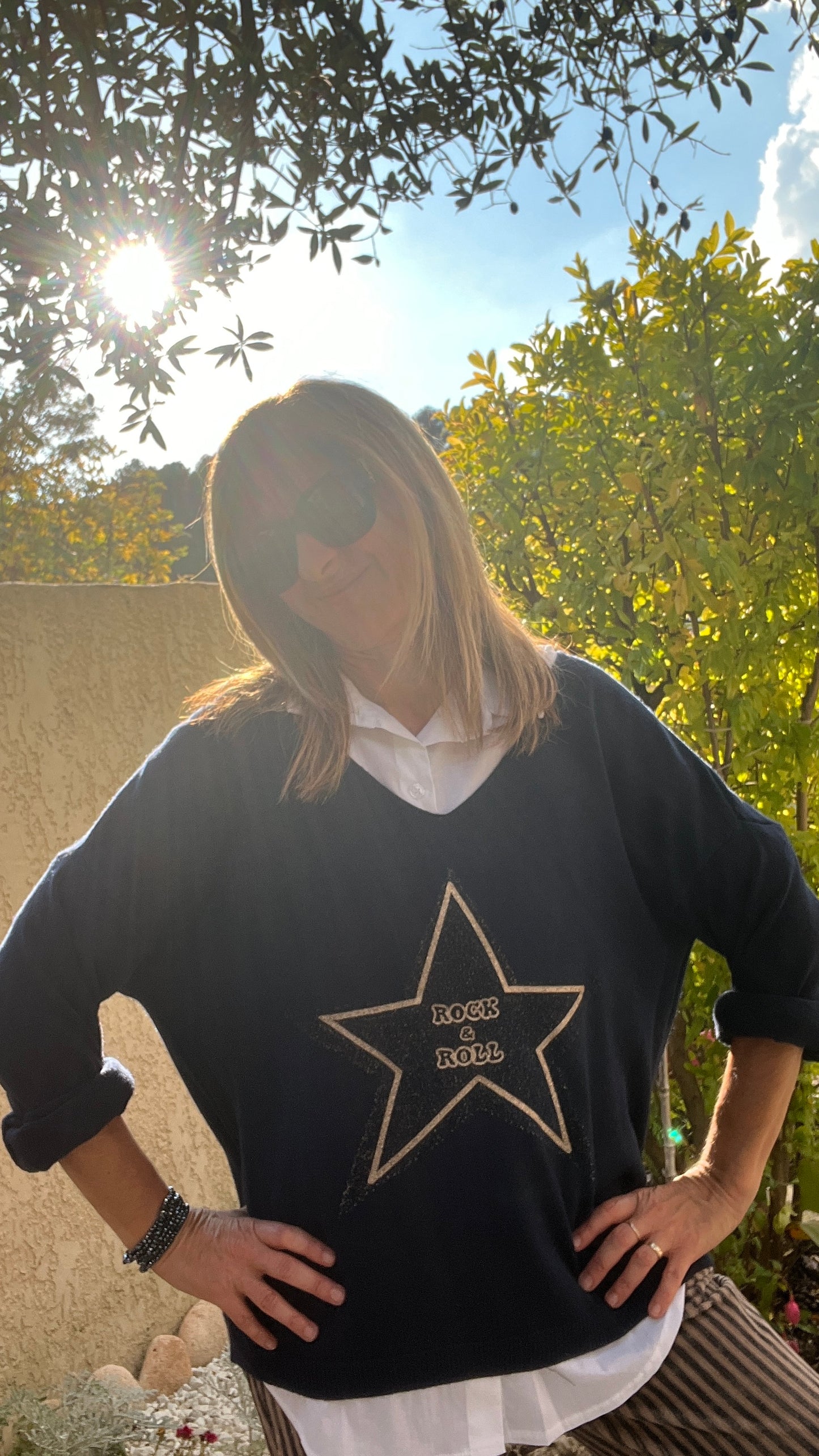 PULL BLEU MARINE "ROCK & ROLL'S"