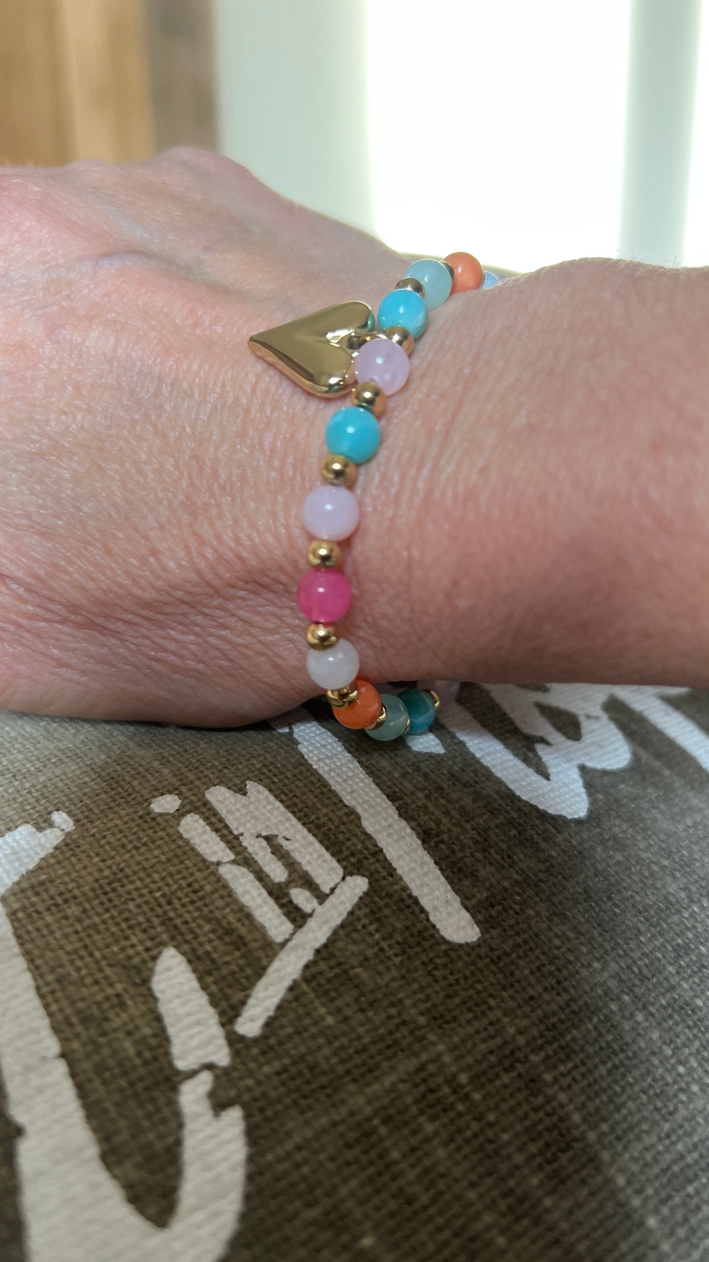 BRACELET PERLES "MEDAILLONS"