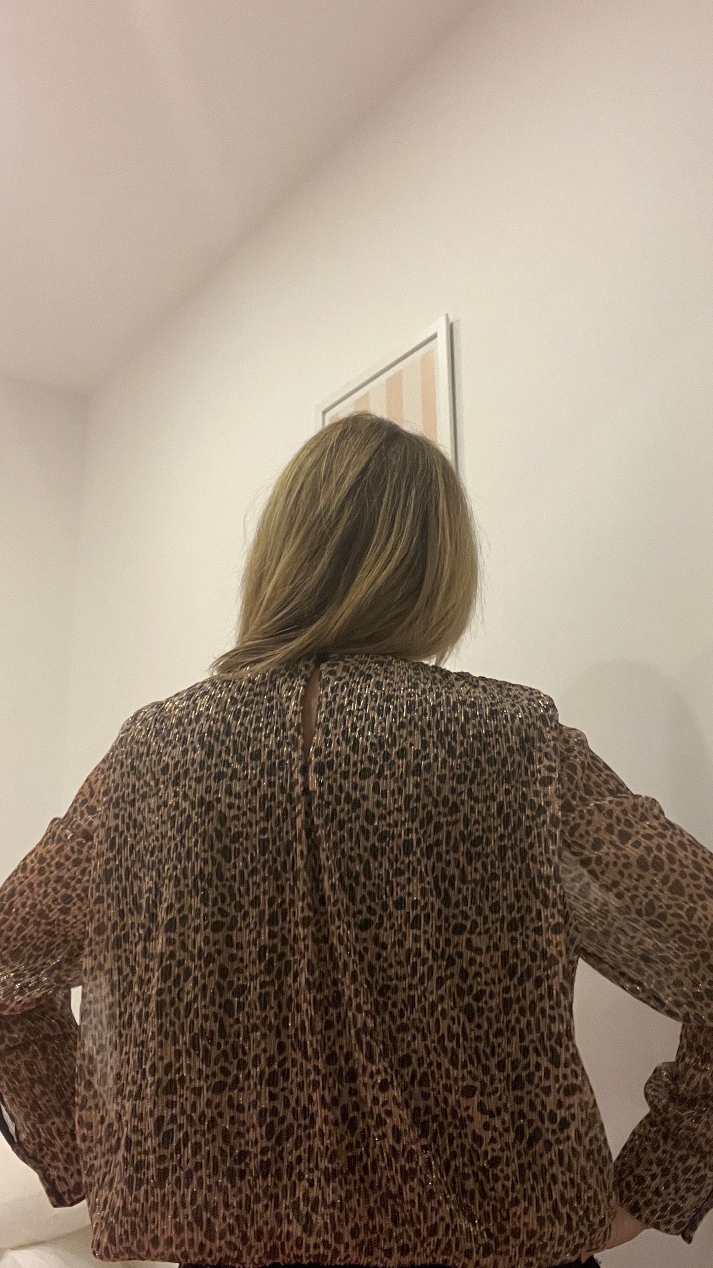 BLOUSE LEOPARD PAILLETEE MANCHES LONGUES