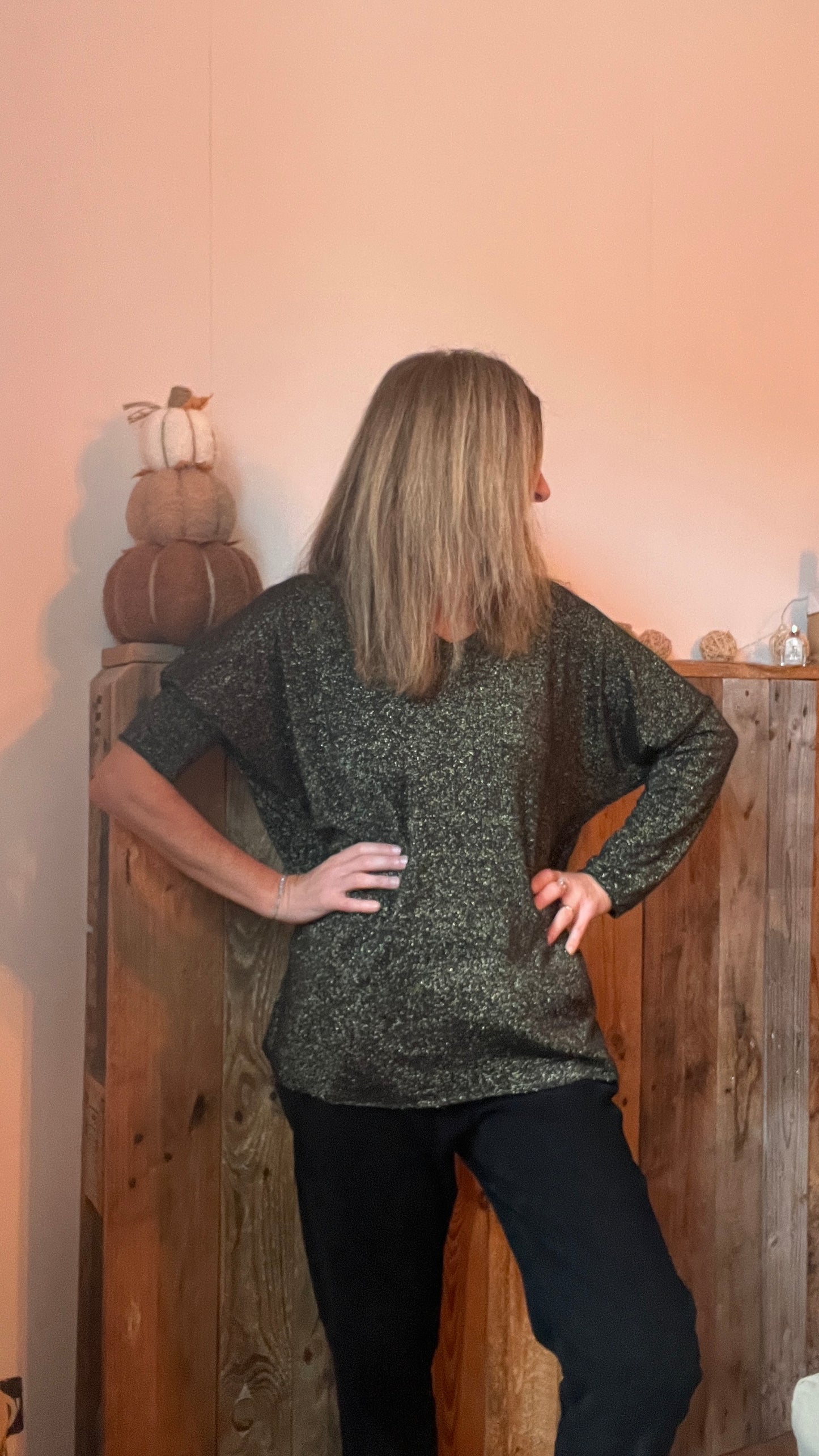 PANTALON VELOURS NOIR