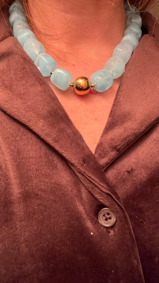 COLLIER RESINE COULEURS ETE "FLORA"