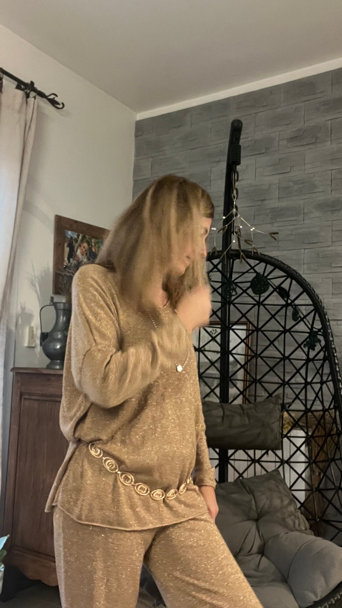 TUNIQUE PAILLETTES DORE