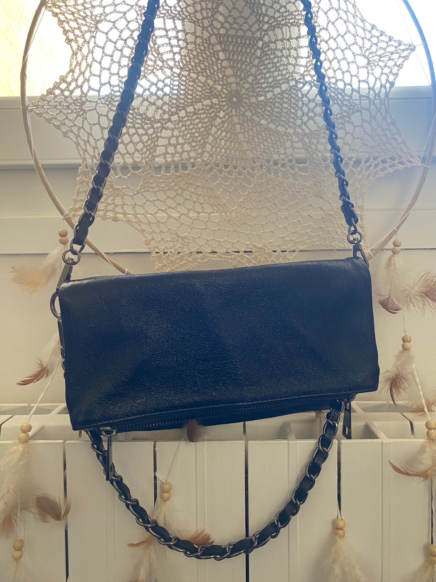 Pochette noir "Nina"
