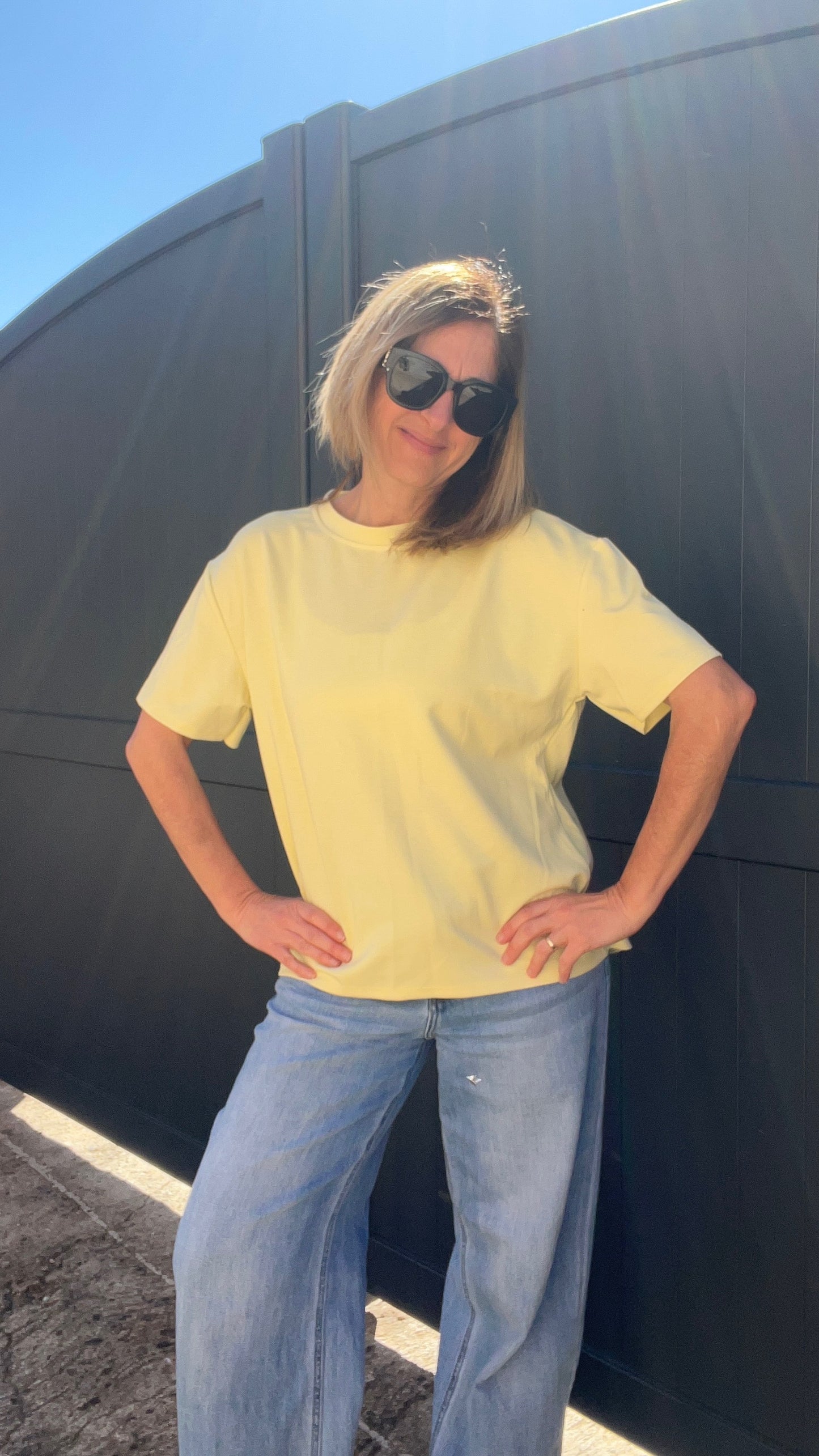 TEE-SHIRT JAUNE DENTELLE MATHILDE