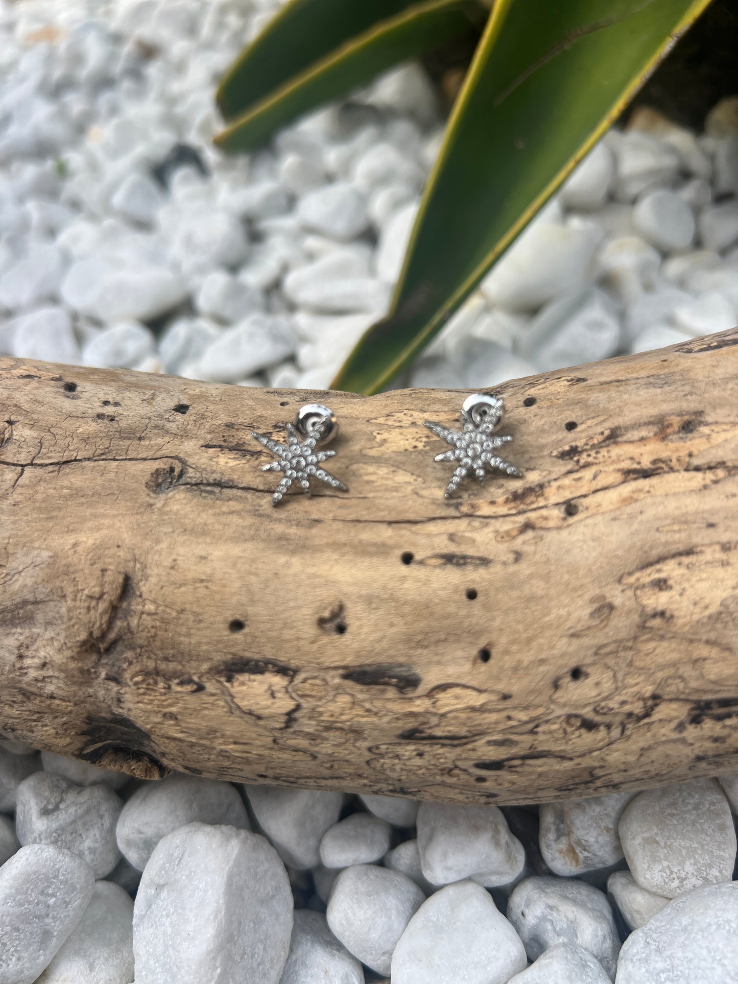 BOUCLES D'OREILLES ARGENTEES "METEORITES"