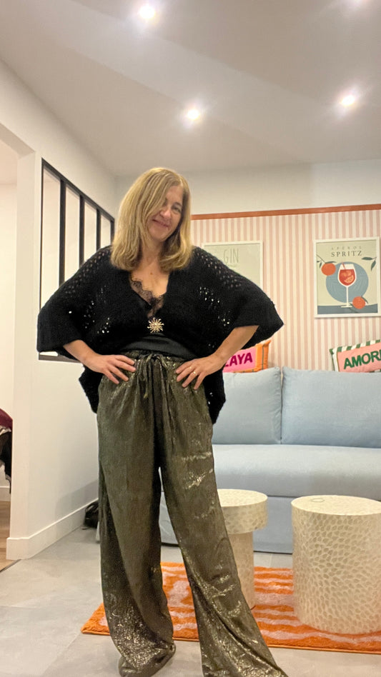 PANTALON FLUIDE DORE