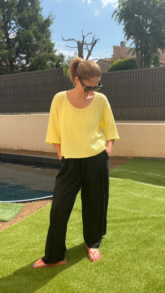 Tee-shirt Jaune pâle