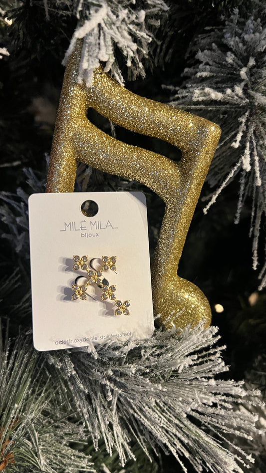 BROCHE DOREE CROIX MILE MILA