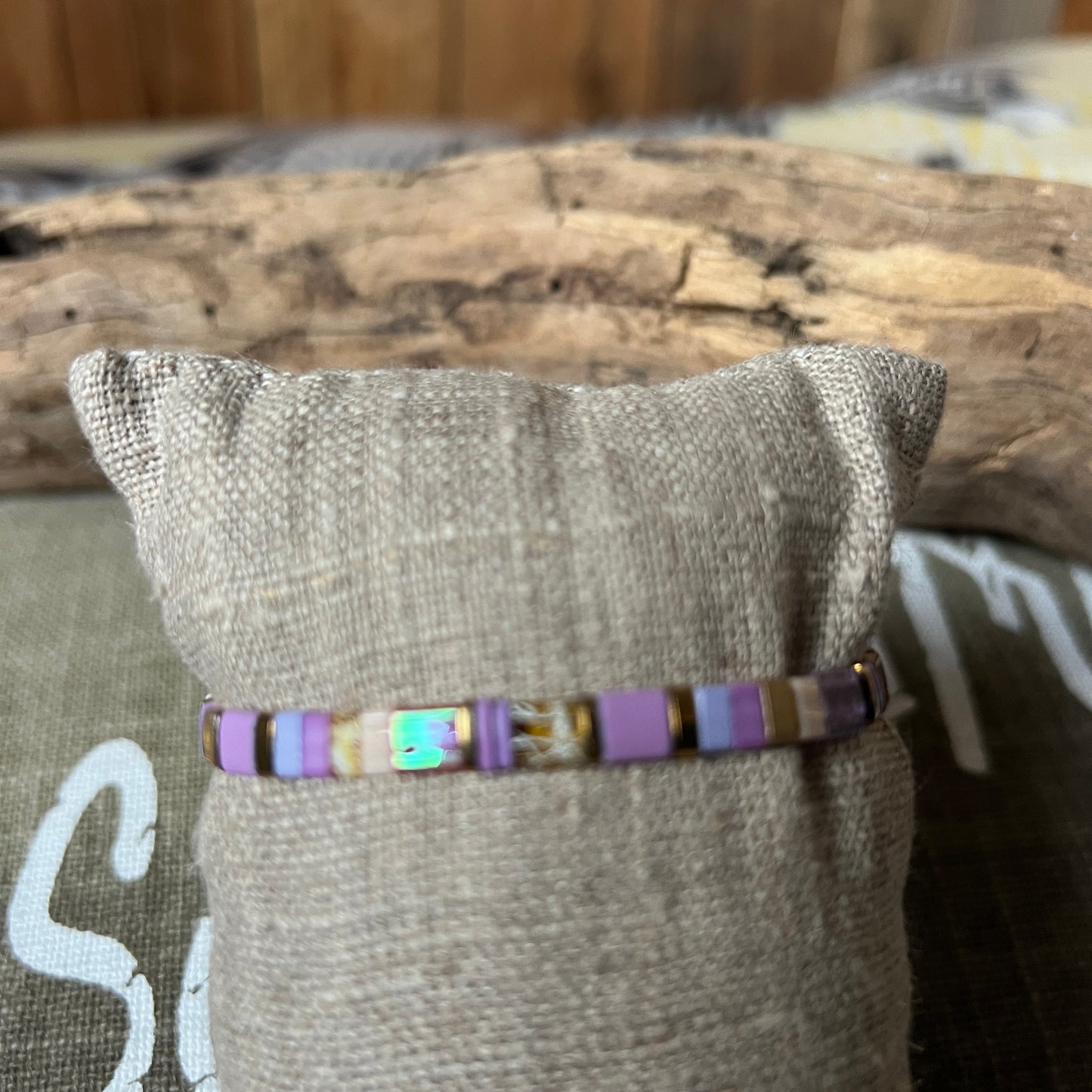 BRACELET PERLES CARREES