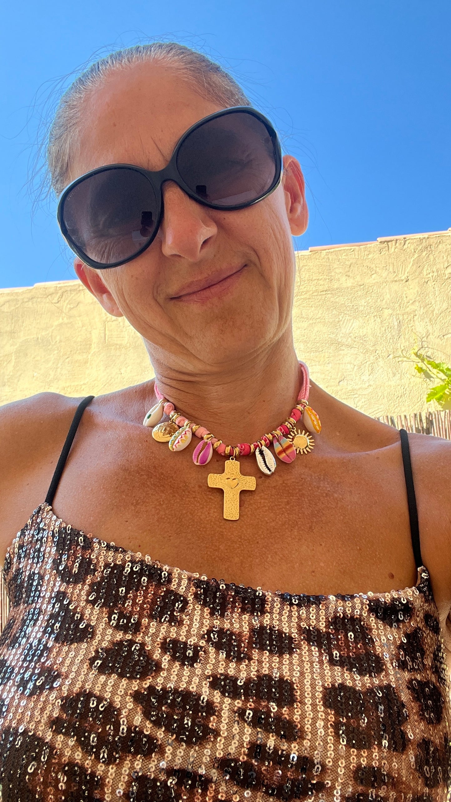 Collier rose dégradé "milë & mila"