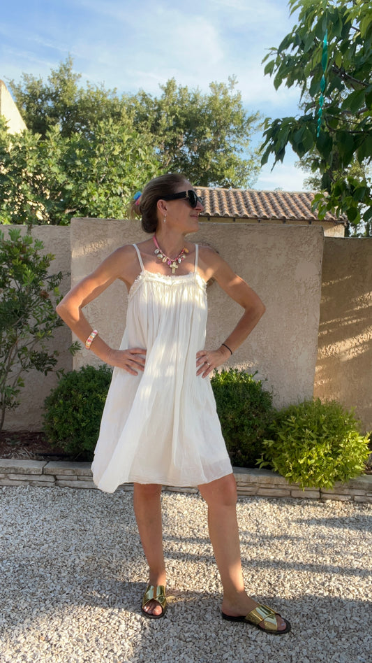 Robe blanc cassé "NUAGE"