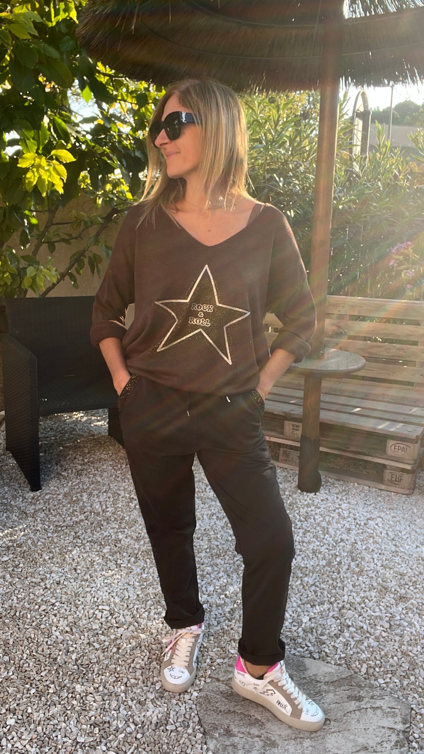 PULL CHOCOLAT "ROCK & ROLL'S"