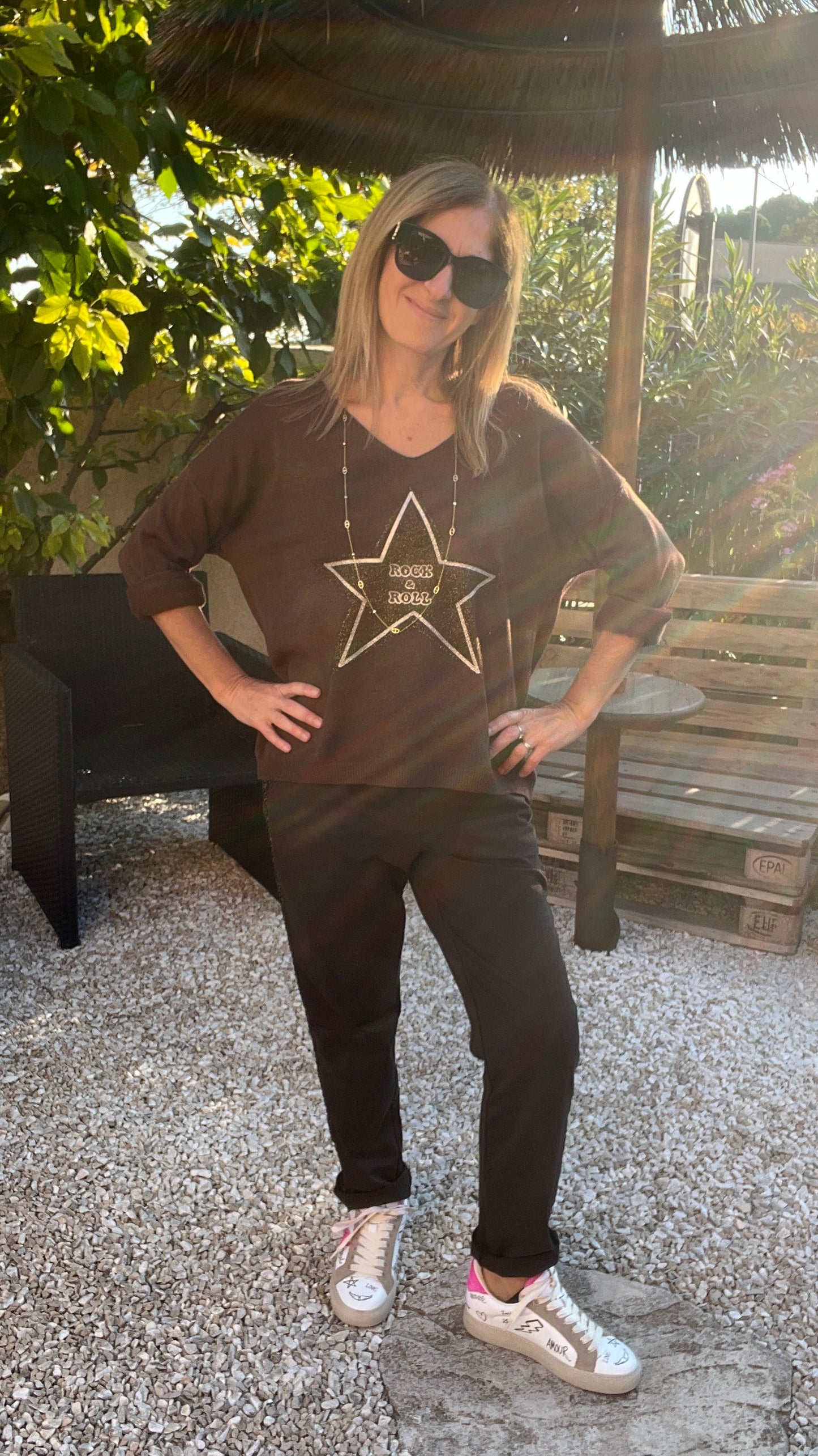 PULL CHOCOLAT "ROCK & ROLL'S"