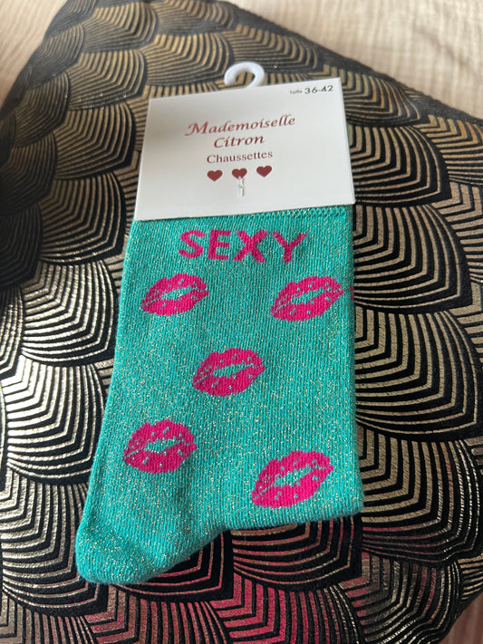 CHAUSSETTES PAILLETTES "SAINT-VALENTIN"
