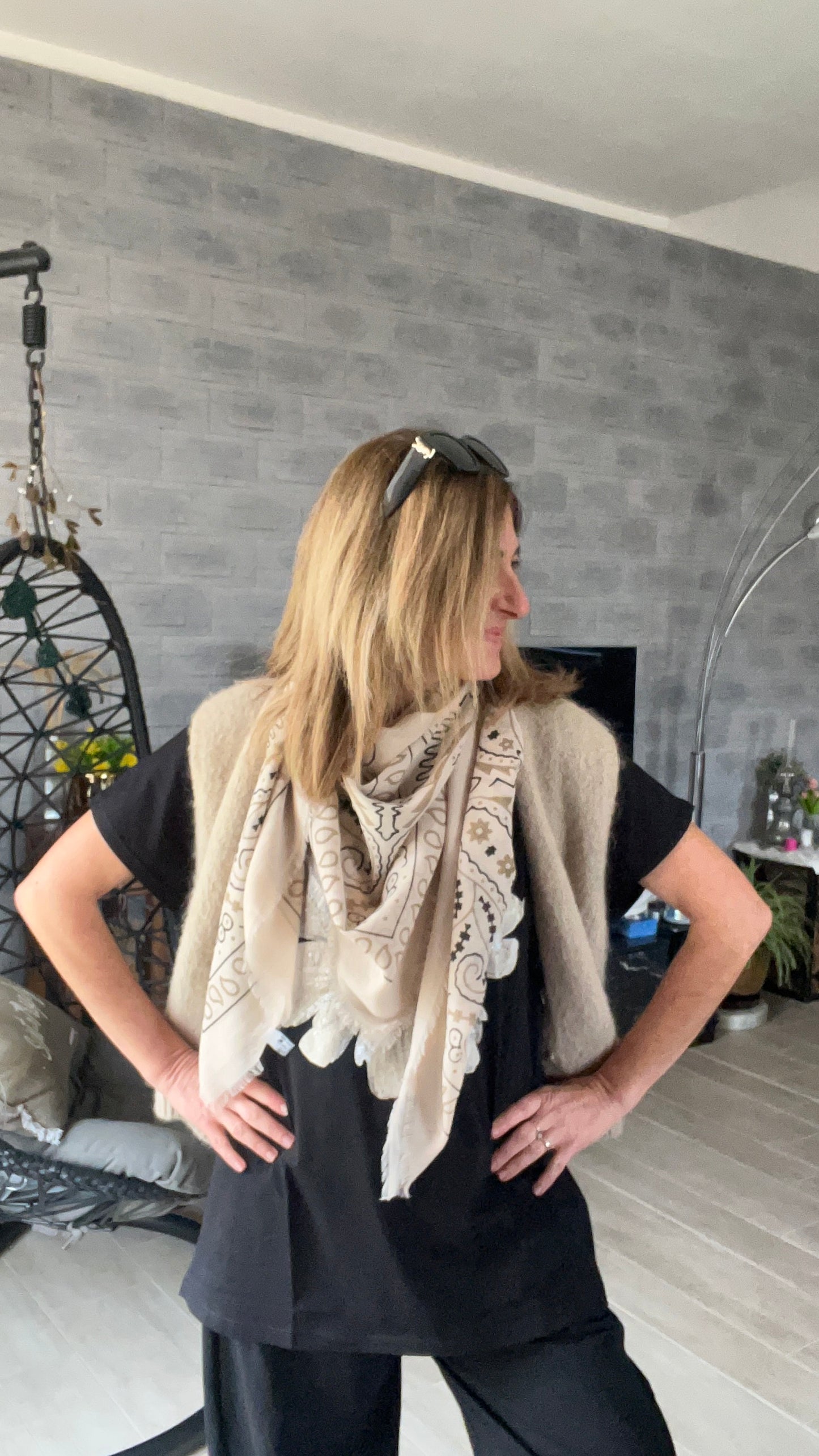 FOULARD GRAND CARRE "BANDANA"