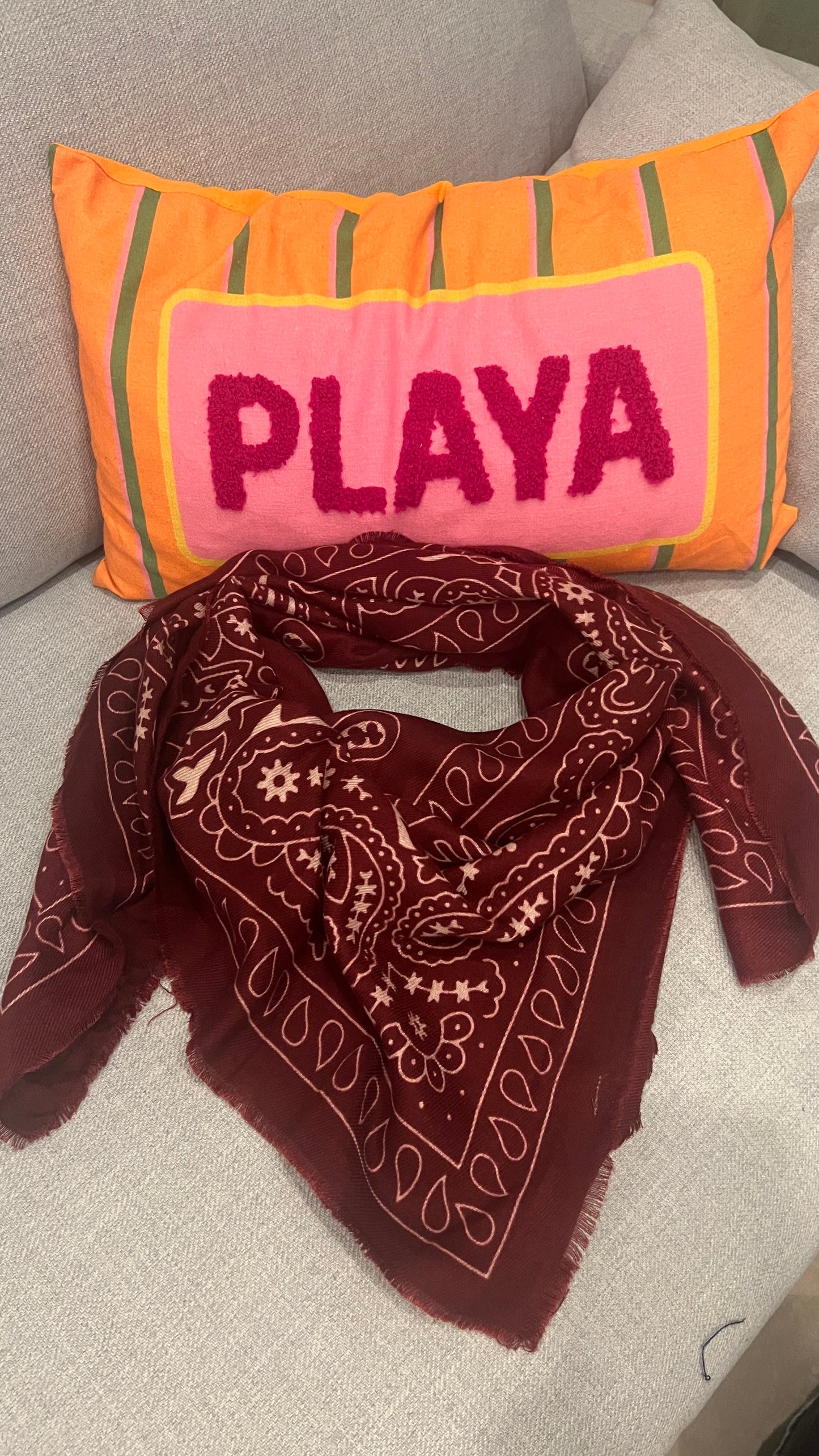 FOULARD GRAND CARRE "BANDANA"