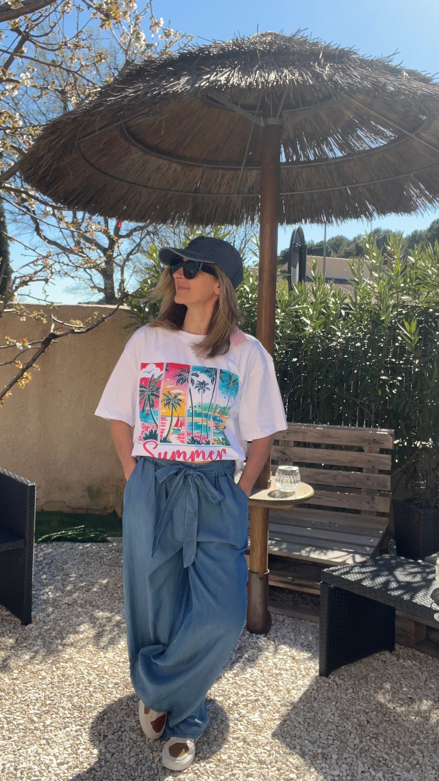 TEE-SHIRT BLANC SUMMER